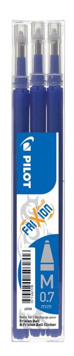 Pilot, Náplň pro Roller FriXion Ball, 0.5, 3 ks, (F) tenký, modrá