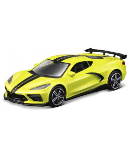 Bburago Chevrolet 2020 Corvette, žlutá 1:43