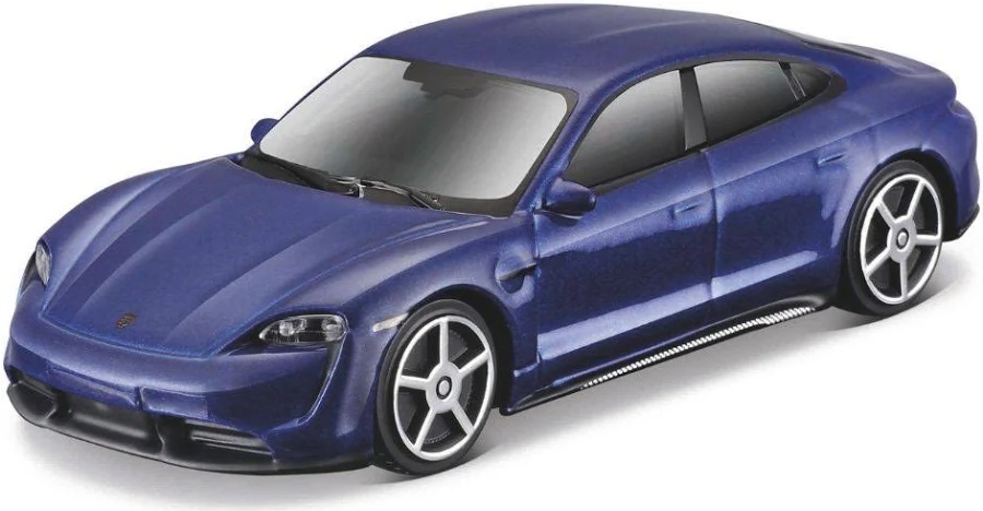 Bburago Street Fire Collezione Porsche Taycan 2018, modré 1:43